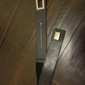 SOLD: H&M black leather stretch belt